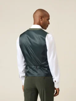 Vert - Gilet de costume Skopes Dorsey en velours côtelé