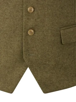 Vert - Gilet de costume texturé Skopes Fox