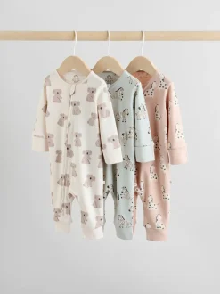 Vert à la menthe - Lot de 3 dors-bien sans pieds zippés pour bébé (0mois3ans)