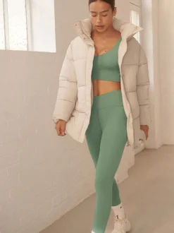 vert - Leggings enveloppants de yoga actif