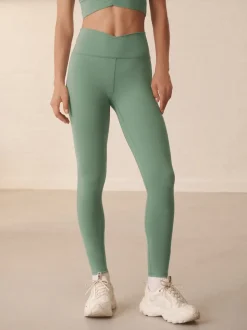 vert - Leggings enveloppants de yoga actif