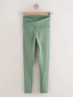 vert - Leggings enveloppants de yoga actif