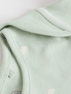 vert - Lot de 5 bodys à manches longues pour bébé