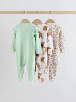 vert - Lot de 3 dors-bien zippés bidirectionnels (0-2ans)