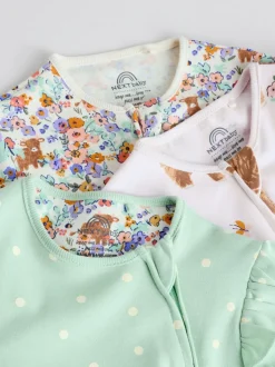 vert - Lot de 3 dors-bien zippés bidirectionnels (0-2ans)