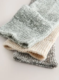 Vert - Lot de 3 paires de chaussettes en coton souple