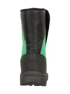 Vert - Mountain Warehouse Bottes de neige adaptatives Caribou Kids Single Rayure Sherpa Lined