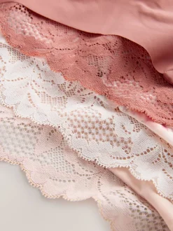 vert - No VPL Lace Back Briefs 5 Pack