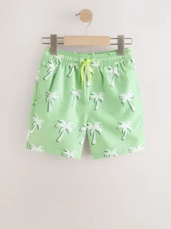 Vert à palmiers - Shorts de bain imprimés (3-16yrs)