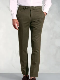Vert - Pantalon Brook Taverner en flanelle