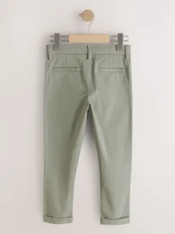 vert - Pantalon chino extensible (3-17ans)