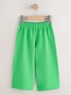 Vert - Pantalons amples texturés (3mths-7yrs)