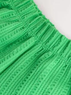 Vert - Pantalons amples texturés (3mths-7yrs)