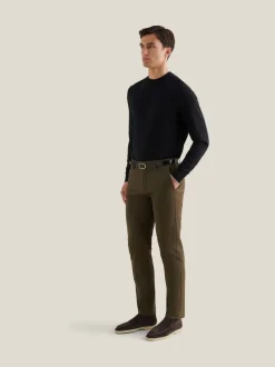 Vert - Pantalons Peckham Rye en Coton Extensible