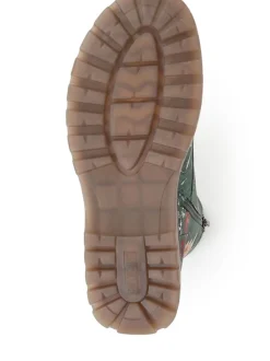 Vert - Pavers Bottes À lacets Fleuri