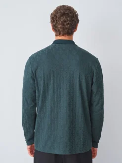 Vert - Polos chics à col zippé