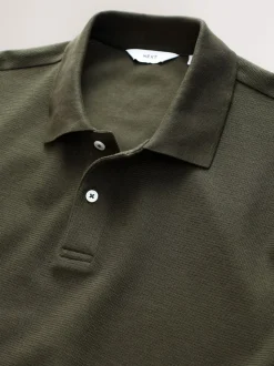 Vert - Polos texturé Coupe classique