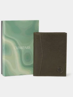 Vert - Porte-passeport en cuir Osprey London The Compass