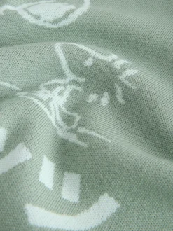 vert - Pull décontracté à col rond à imprimé graphique Snoopy