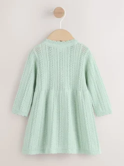vert - Robe bébé en maille (0mois à2ans)