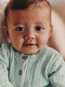 vert - Robe bébé en maille (0mois à2ans)