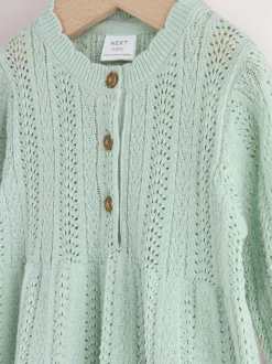 vert - Robe bébé en maille (0mois à2ans)