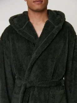 Vert - Robe de chambre à capuche Loungeable Sherpa