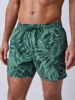 Vert - Short de bain BOSS Piranha imprimé