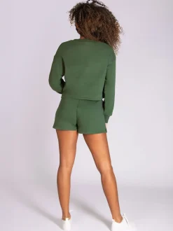 Vert - Short Pineapple style rétro