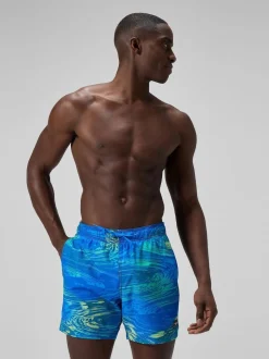 Vert - Short Speedo Redondo Edge Volley 16» imprimé