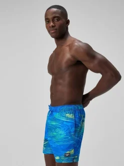 Vert - Short Speedo Redondo Edge Volley 16» imprimé