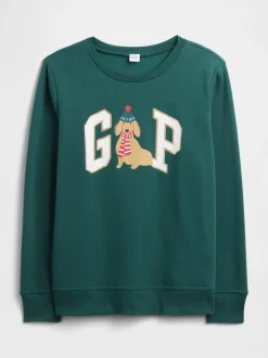 Vert - Sweat Gap décontracté à logo
