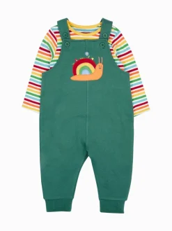 Vert - Tenue de salopette Frugi Coverack