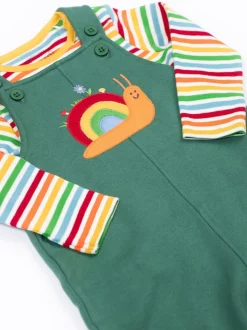 Vert - Tenue de salopette Frugi Coverack