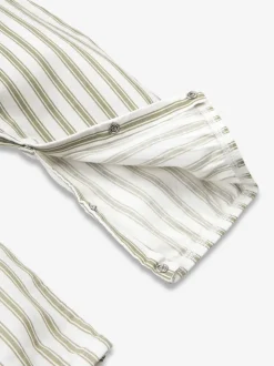 Vert - The Little Tailor Ensemble salopette et t-shirt tissé bébé