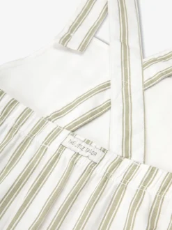 Vert - The Little Tailor Ensemble salopette et t-shirt tissé bébé