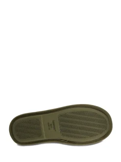 Vert - Totes Mens Isotoner Sport Quilted Mule Slippers