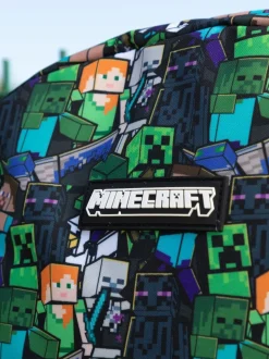 Vert - Vanilla Underground Sac à dos Minecraft Boys Creeper And Zombie imprimé sur l’ensemble