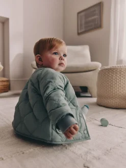 vert - Veste bébé Tulip en nylon matelassé (0mois à2ans)