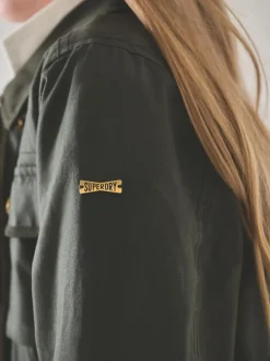 Vert - Veste cirée Superdry