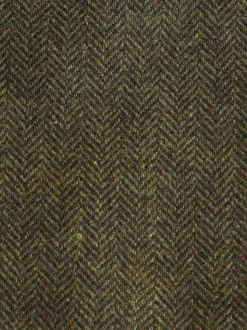 Vert - Veste de costume Coupe ajustée en laine à chevrons