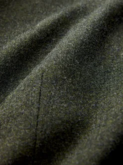 Vert - Veste de costume habillée en laine mérinos Blend