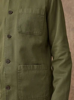 Vert - Veste-chemise Chore Twill
