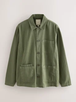 Vert - Veste-chemise Chore Twill