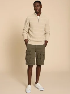 Vert - White Stuff 100% Cotton Halsall Cargo Shorts
