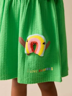 Vert arc-en-ciel - Robe en jersey (3mois à7ans)
