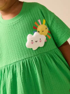 Vert arc-en-ciel - Robe en jersey (3mois à7ans)