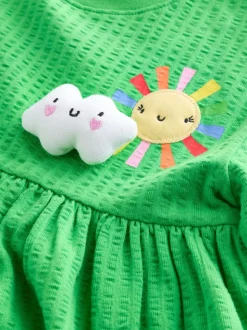 Vert arc-en-ciel - Robe en jersey (3mois à7ans)