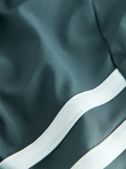 Vert bleu sarcelle - Haut de bikini raccourci Active à col montant