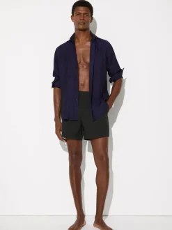 Vert bouteille - Short de bain Reiss Sun avec pattes d'ajustement sur les côtés